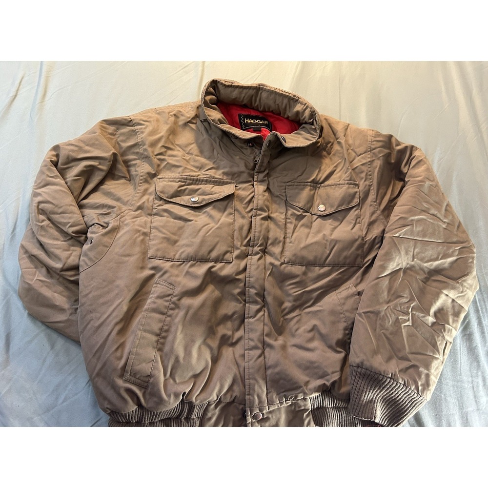 Haggar tan puff Jackey Men's‎ Large
